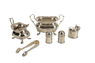 Lot 234 - A matching silver sugar bowl and cream jug,...