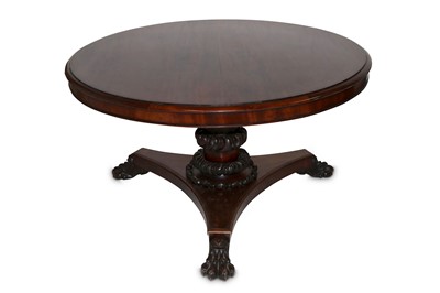 Lot 797 - A Georgian mahogany breakfast table, raised on...