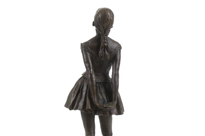 Lot 85 - After Edgar Degas, a bronze figure of standing...