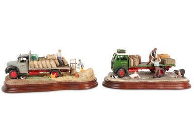 Lot 347 - Two Border Fine Arts models 'Easy Pickings' No...