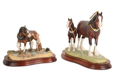 Lot 348 - Two Border Fine Arts models 'Champion Mare and...