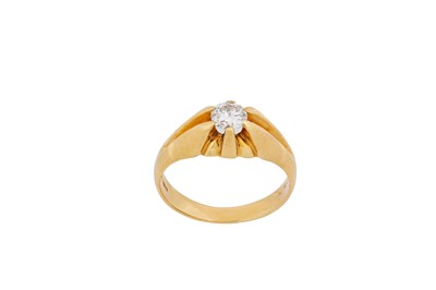 Lot 115 - A diamond single-stone ring The brilliant-cut...