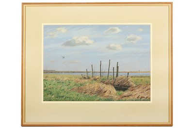 Lot 77 - Reaney (John) Moor Landscape with Hawk, signed...