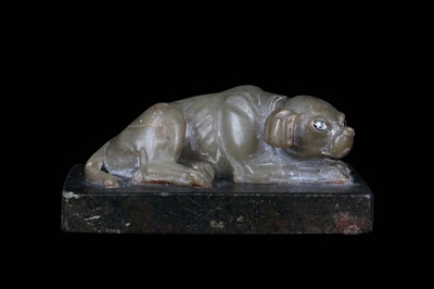 Lot 146 - A 19TH CENTURY ENGLISH CARVED SOAPSTONE MODEL...
