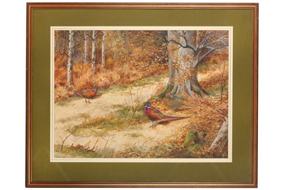 Lot 124 - Rickman (Philip) Autumnal Woodland Landscape...