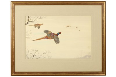 Lot 127 - Rickman (Philip) Pheasants Flying, original...