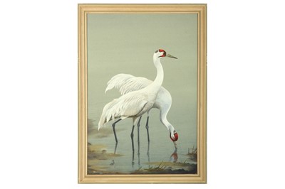 Lot 145 - Rickman (Philip) Whooping Cranes, signed &...