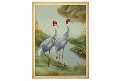 Lot 142 - Rickman (Philip) Sarus Cranes, 805 x 560 mm;...