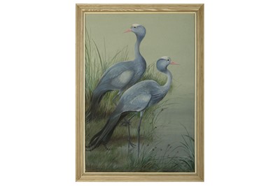 Lot 148 - Rickman (Philip) Blue Cranes,  framed & glazed;...