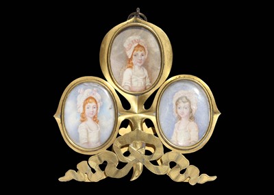 Lot 67 - ENGLISH SCHOOL (19th Century) Three miniatures...