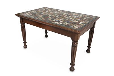 Lot 109 - A WILLIAM IV MAHOGANY TABLE WITH LATER...