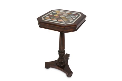 Lot 121 - A WILLIAM IV ROSEWOOD OCCASIONAL TABLE WITH...