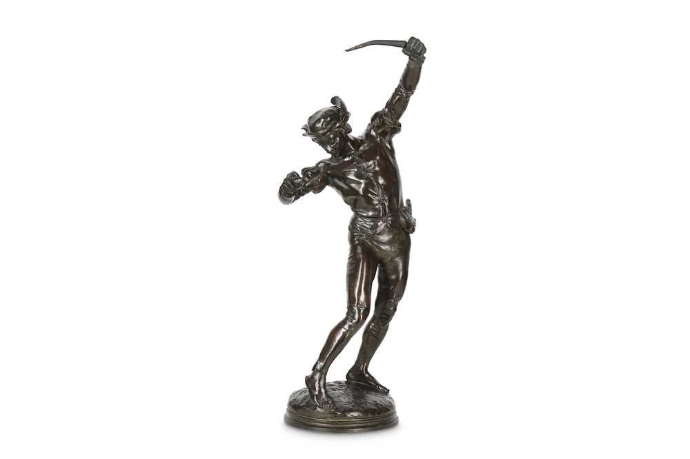 Lot 203 - JEAN TURCAN (FRENCH, 1846-1895): A BRONZE