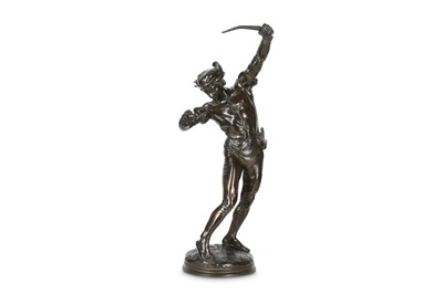 Lot 203 - JEAN TURCAN (FRENCH, 1846-1895): A BRONZE...