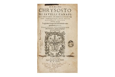 Lot 149 - Javelli (Giovanni Crisostomo) Totius...