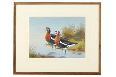 Lot 178 - Robjent (Richard) Pair of Red-breasted Geese,...