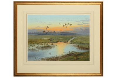 Lot 192 - Robjent (Richard) ‘Wiveton Marsh Looking...