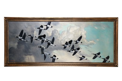 Lot 193 - Scott (Peter, Sir) ‘Barnacle Geese Against a...