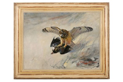 Lot 197 - Southgate (Frank, R.B.A, 1872-1916) Owl with...