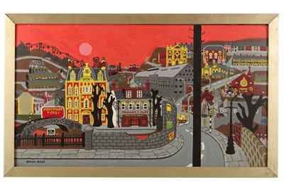 Lot 217 - BRIAN HARLAND REES (WELSH, b.1930) Town Scene...