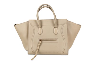 Lot 184 - Celine Beige Phantom Tote, smooth leather with...