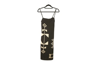 Lot 523 - Ralph Lauren Black Navajo Sleeveless Dress,...