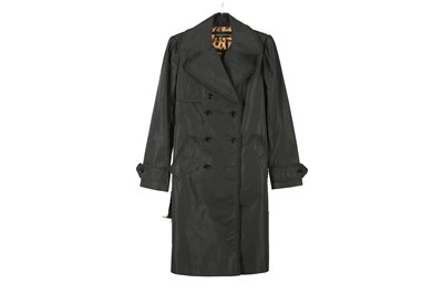 Lot 481 - Dolce and Gabbana Black Trench Coat, double...