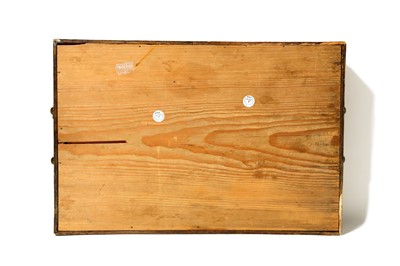 Lot 265 - A FITTED LACQUERED WEIGHT BOX Iran, 19th...