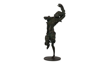 Lot 186 - A contemporary bronze sculpture of a dancing...