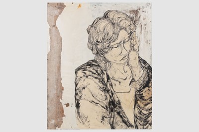 Lot 260 - Armsrock (Danish), 'Pensive Woman', 2007, ink...