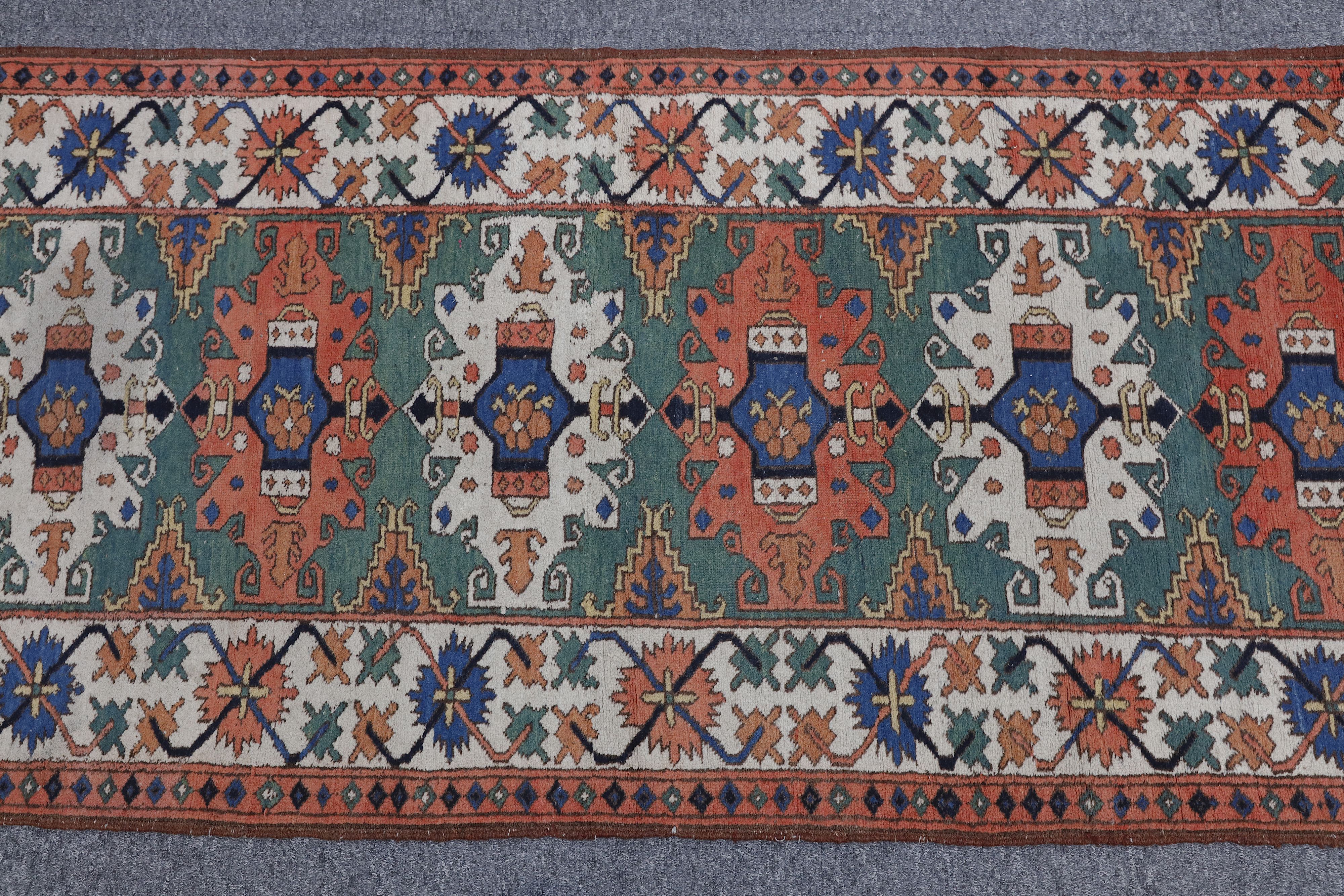 Unusual Rnner Lot 10 - AN UNUSUAL UZBEK RUNNER approx: 11ft x