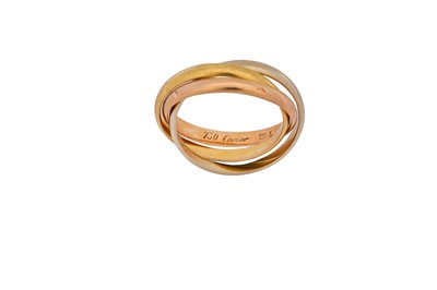 Lot 206 - A 'Trinity' ring, by Cartier Composed of three...