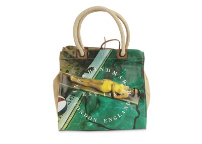 Lot 407 - Anya Hindmarch Tote, printed with a scene of a...