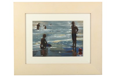 Lot 210 - DAI DAVID Beach Mates  Signed with monogram...