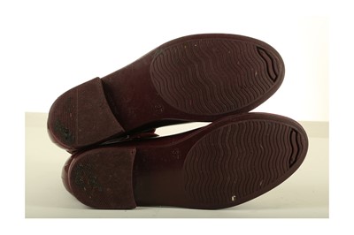 Lot 462 - Mulberry Oxblood Ankle Wellies, rubber body...