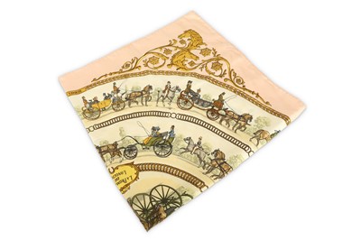 Lot 494 - Hermes 'La Promenade de Longchamps' Silk Scarf,...