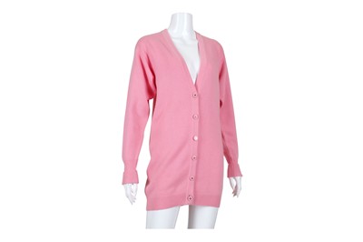 Lot 207 - Chanel Boutique Pink Cashmere Longline...