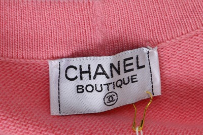 Lot 207 - Chanel Boutique Pink Cashmere Longline...
