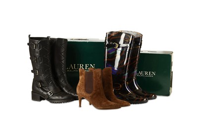 Lot 472 - Three Pairs of Ralph Lauren Boots, to include...