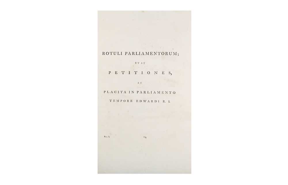 Lot 165 - English Parliament.- Rotuli