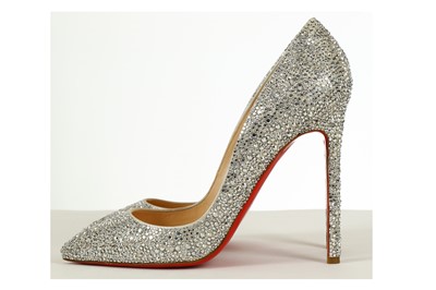 Lot 23 - Christian Louboutin Crystal So Kate Heels,...