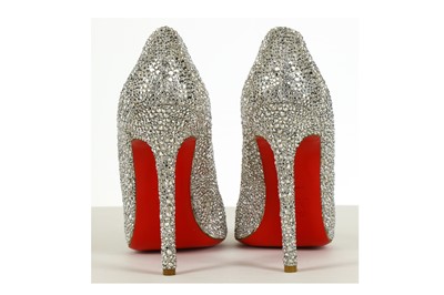 Lot 23 - Christian Louboutin Crystal So Kate Heels,...