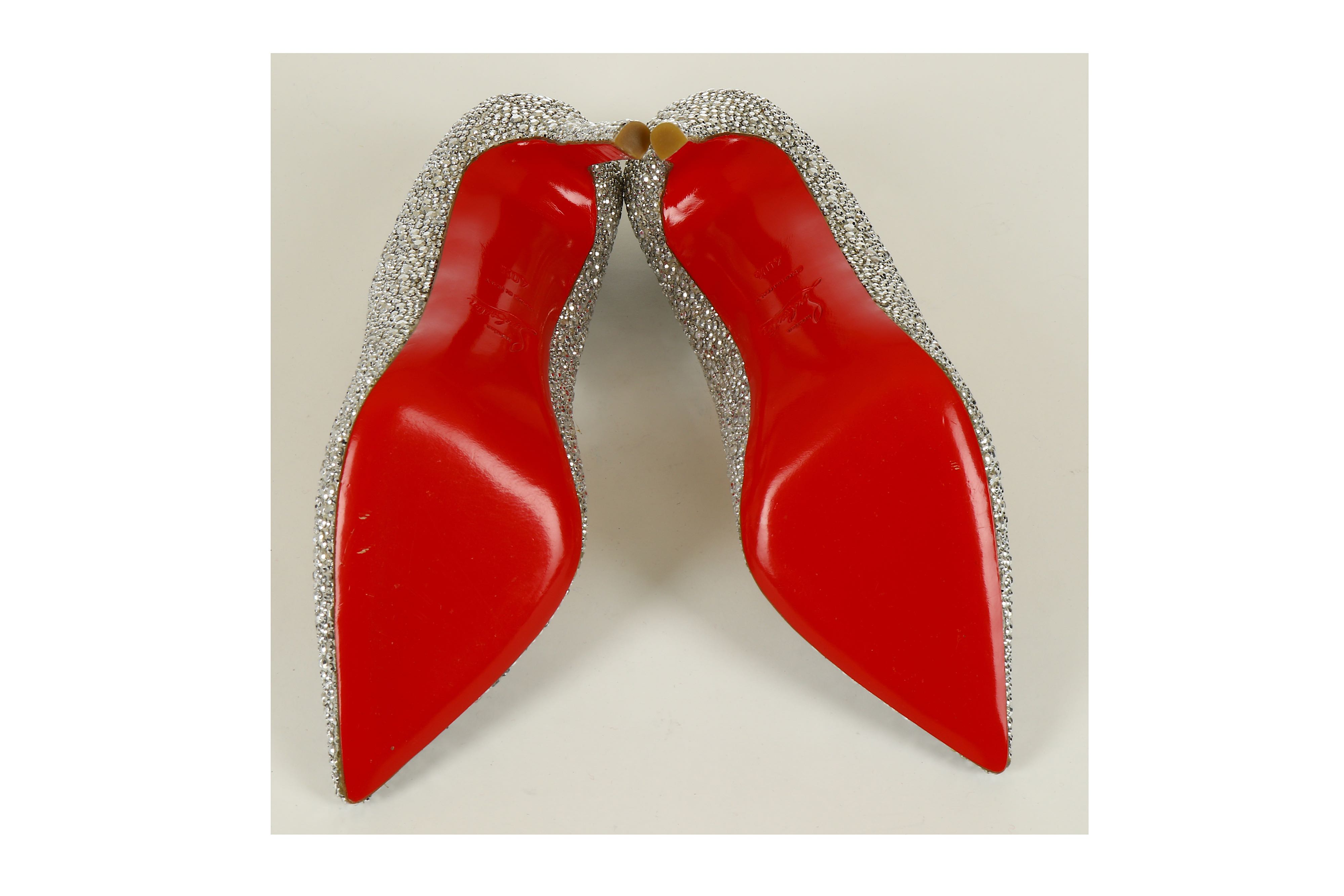 Sold at Auction: CHRISTIAN LOUBOUTIN SO KATE HEELS SZ 39