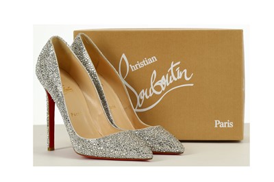 Lot 23 - Christian Louboutin Crystal So Kate Heels,...