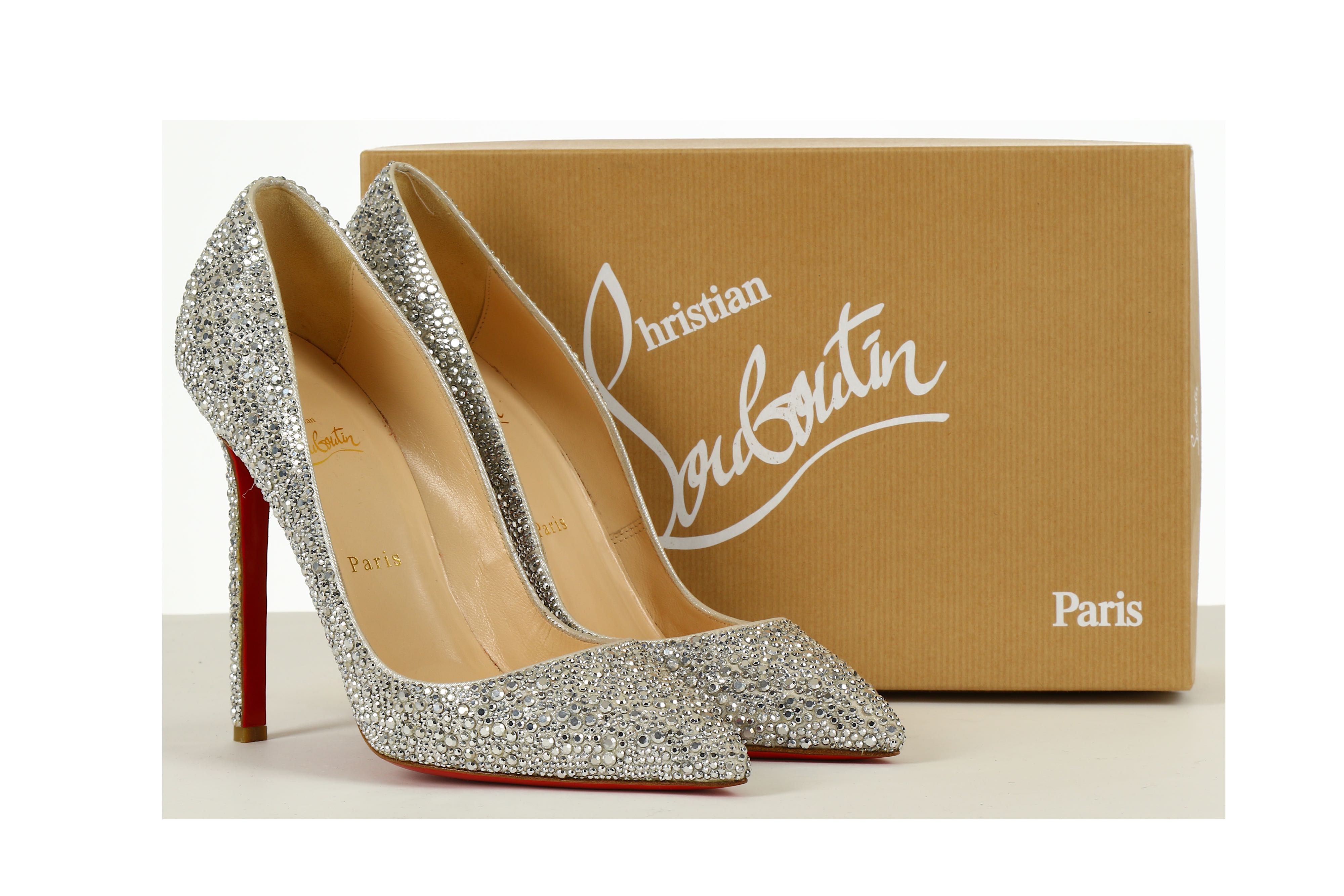 Sold at Auction: CHRISTIAN LOUBOUTIN SO KATE HEELS SZ 39