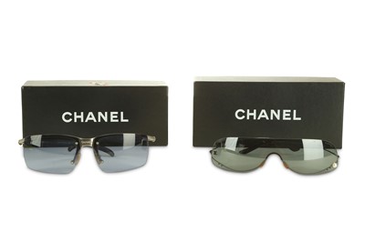 Lot 530 - Two Pairs of Chanel Sunglasses, to include a...