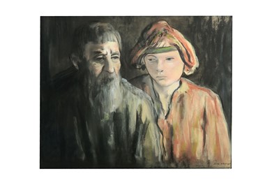 Lot 184 - JACOB KRAMER (1892-1962) Russian Peasants...
