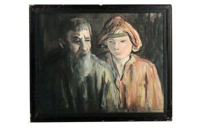 Lot 184 - JACOB KRAMER (1892-1962) Russian Peasants...