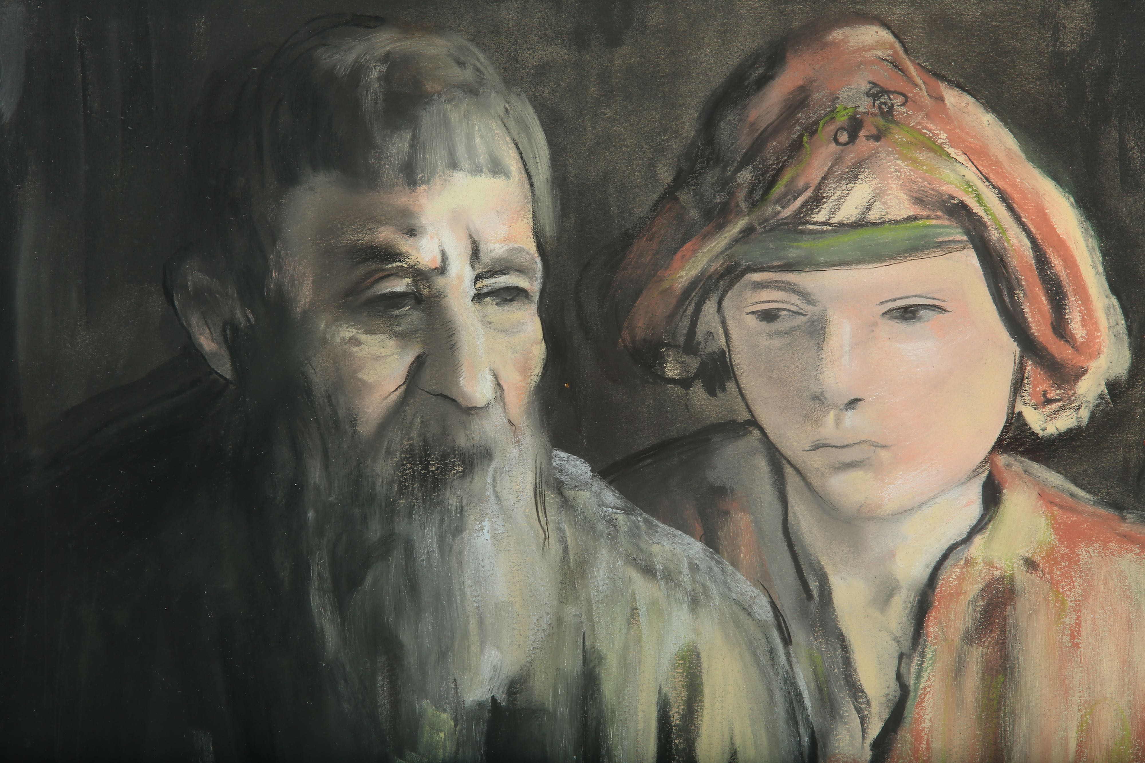 Lot 184 - JACOB KRAMER (1892-1962) Russian Peasants