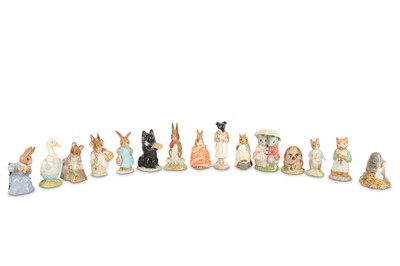 Lot 337 - A collection of Beswick Beatrix potter figures,...